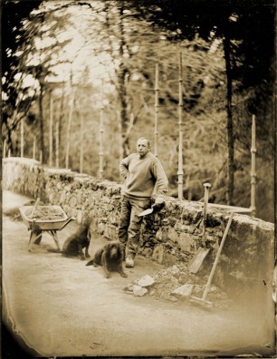 A WET PLATE PORTRAIT OF SCOTLAND : Since falling head over heels in love with the Wet Plate Collodion process I wanted to produce a series of portraits and landscapes of my homeland. It's been a slightly crazy love affair which has seen me exchange my wee car for a great big ex Glasgow City Council works van. I've fitted out the van with bunkbeds and a darkroom and am now travelling the country, as and when I can, to make these images onto large sheets of black aluminium. 

Pictured is Colin Rowan, stonemason
© David Gillanders 

(Photo by David Gillanders)
www.davidgillanders.com